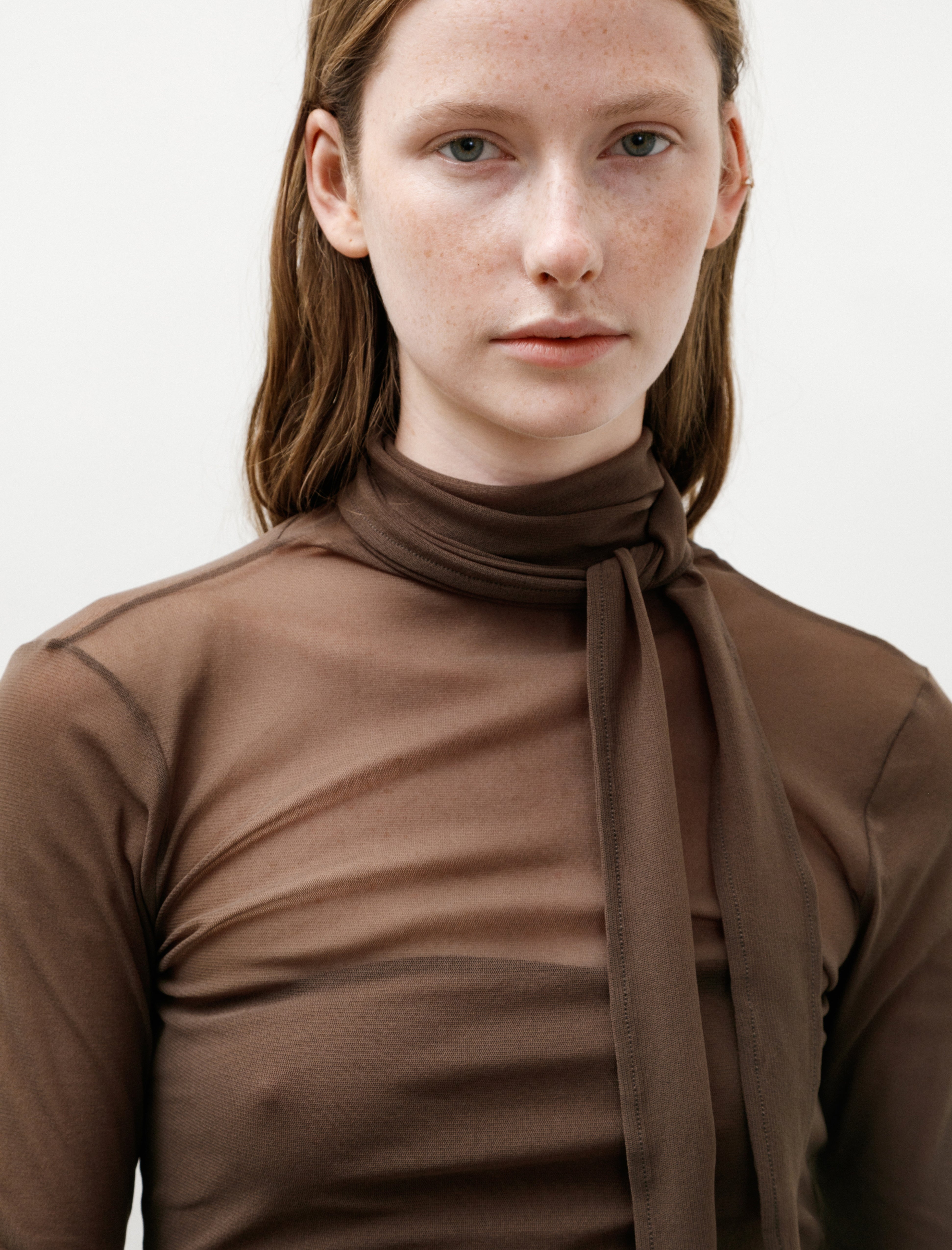Lemaire Ballerina Foulard Top Cacao