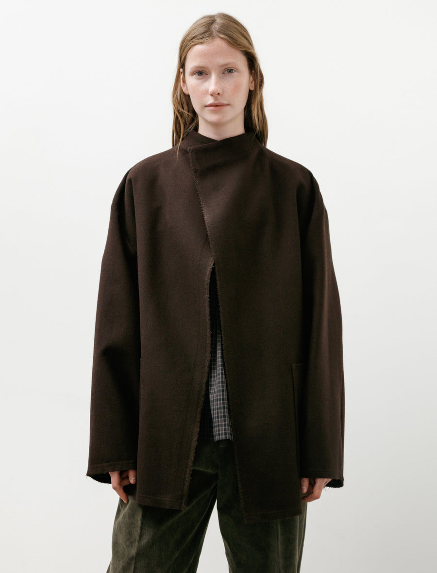 3/4 Jacket with Cimossa Panno Wool Ebano - Image 1