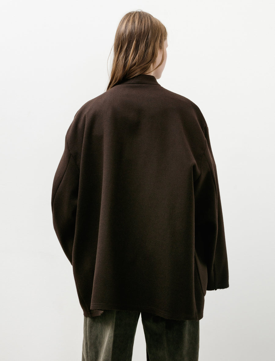 3/4 Jacket with Cimossa Panno Wool Ebano - Image 2
