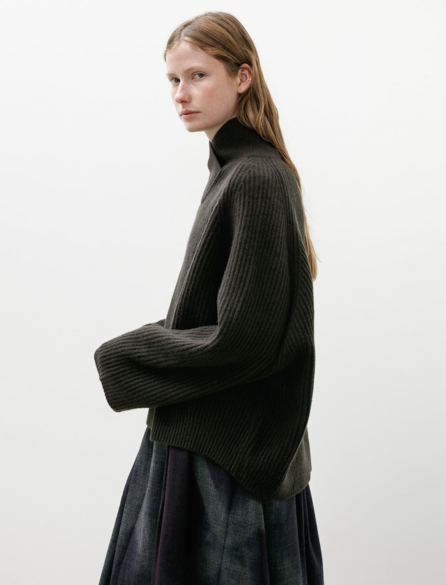 High Crossed Neck Sweater Cashmere Assam - Image 3
