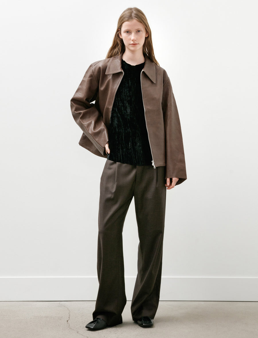No.285 Leather Pocket Jacket Dust Lambskin - Image 10
