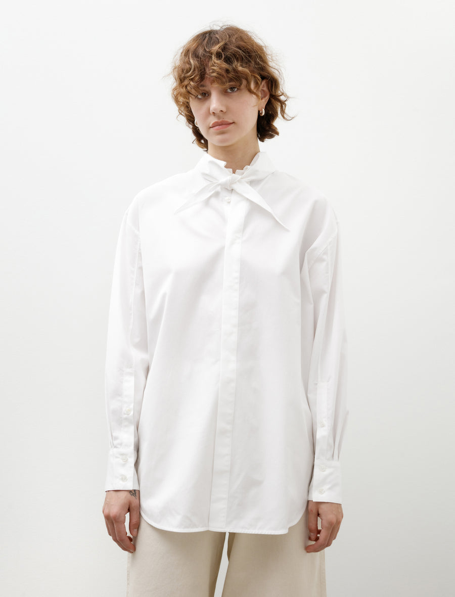 Reversible Embroidered Shirt White - Image 6