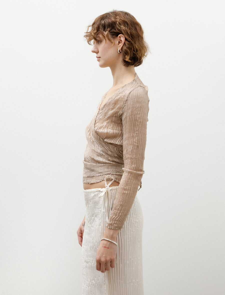 Sleeve Wrap Top Stone - Image 3