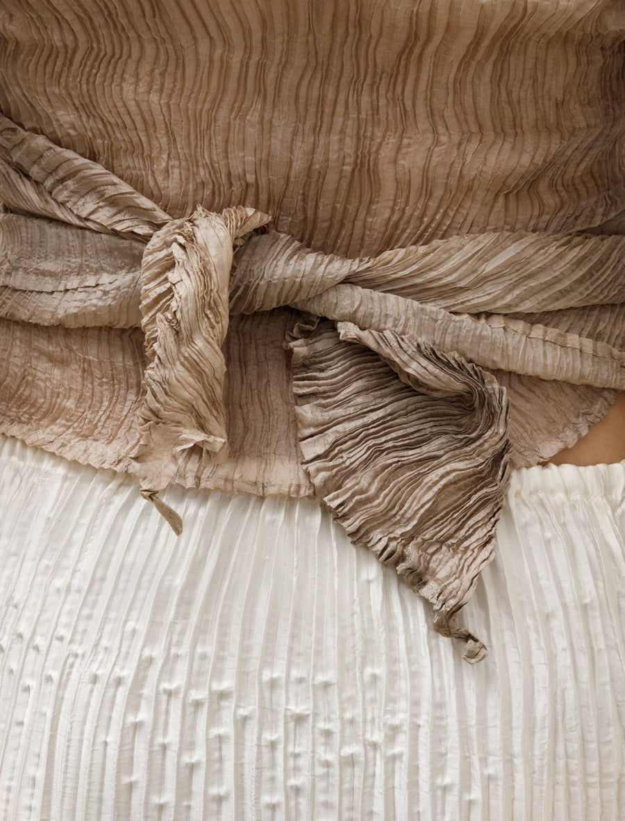 Sleeve Wrap Top Stone - Image 5