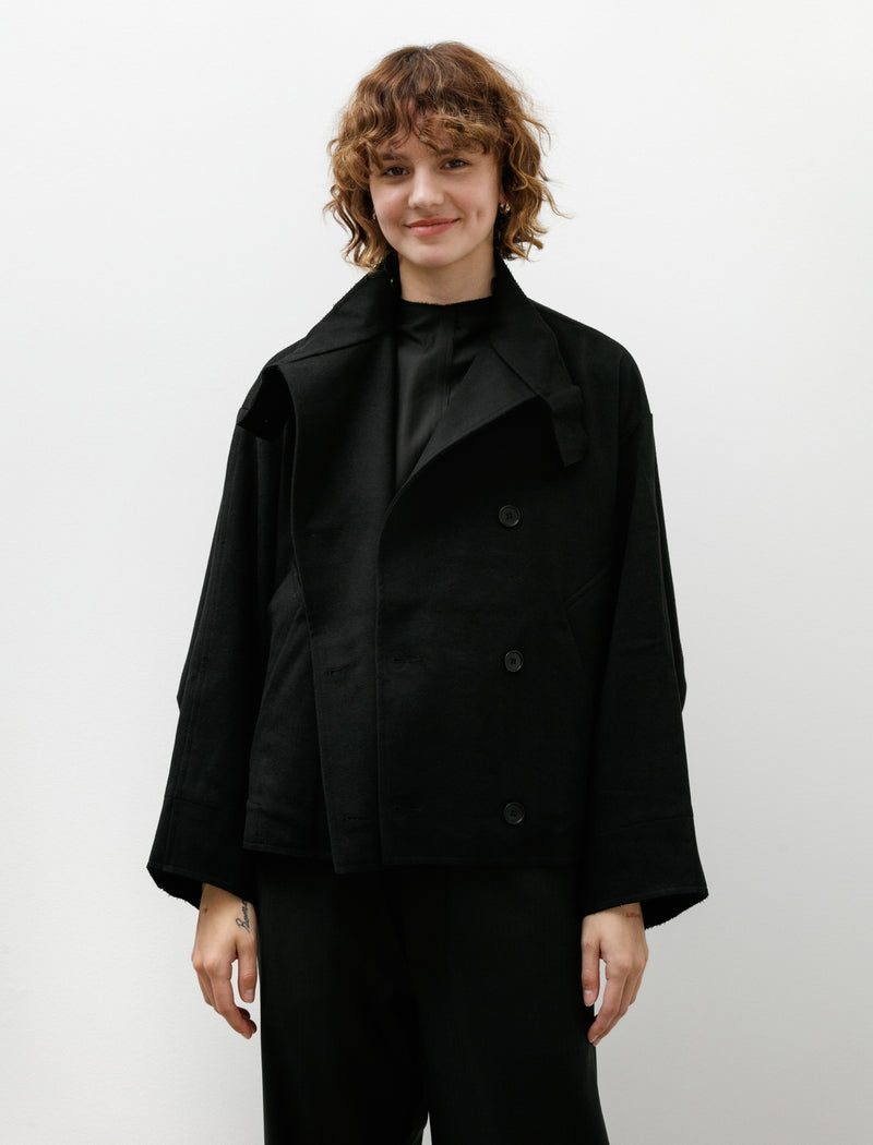 Gabriela Coll Garments No. 286 Heavy Wool Cropped Oversized