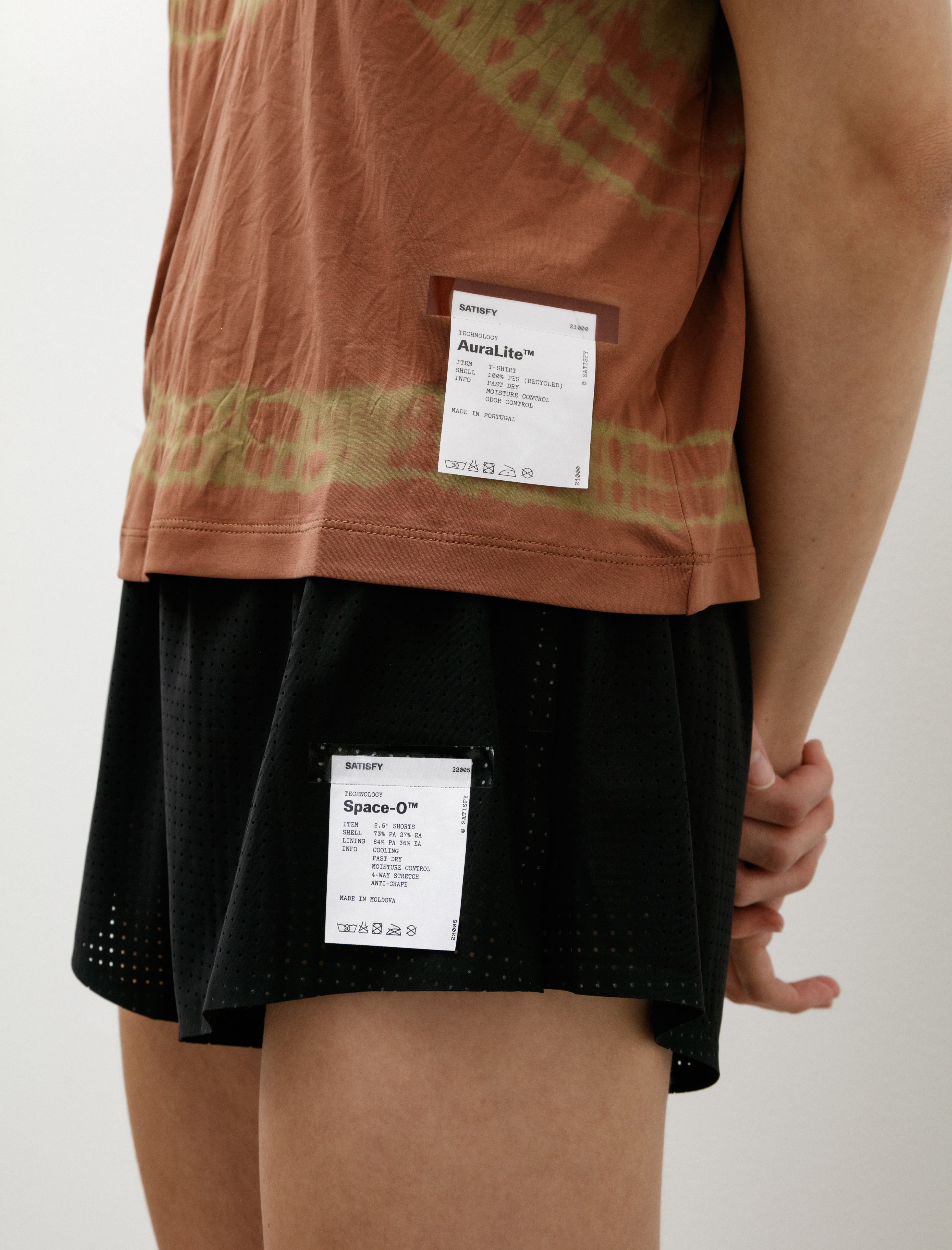 Satisfy Auralite T-Shirt Tie Die Mineral Camo