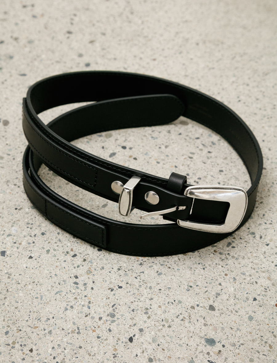 Minimal Western Belt Black - Image 1