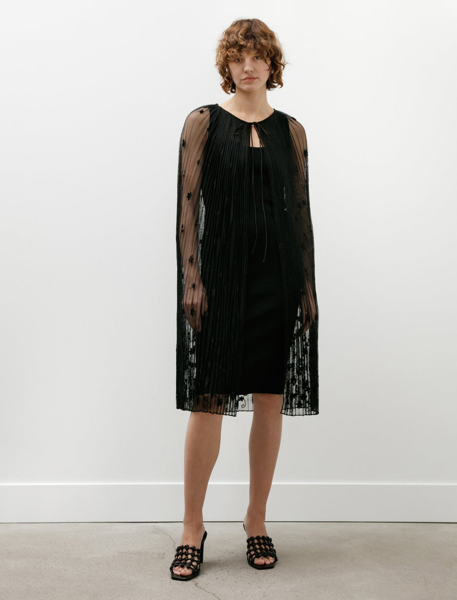 Floral Tulle Cape Black - Image 2