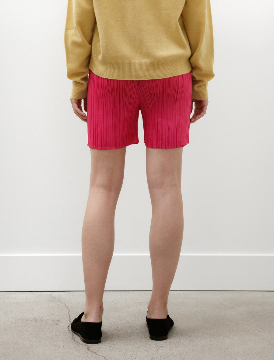 Lucid Pleats Shorts Bright Pink - Image 6