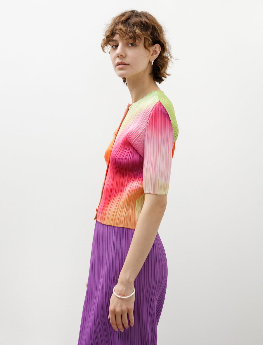 Groove Short Sleeve Top Bright Pink - Image 3