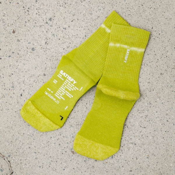 Satisfy Merino Nylon Tube Socks Grenoble Green Tie Dye – Neighbour