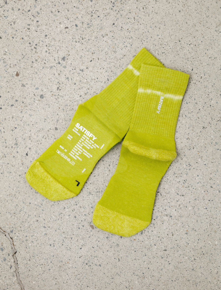 Merino Nylon Tube Socks Grenoble Green Tie Dye - Image 1