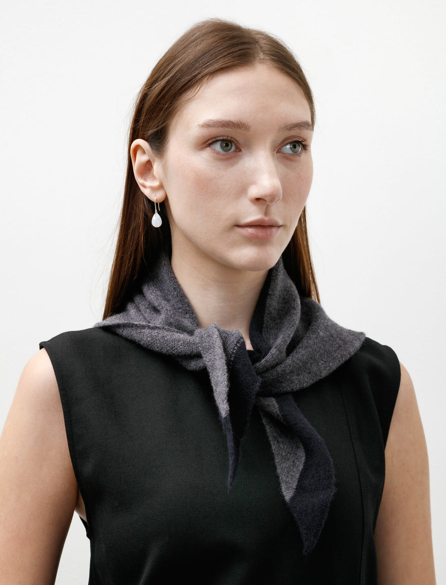 MHL Tipped Scout Scarf Grey/Ink - Image 1