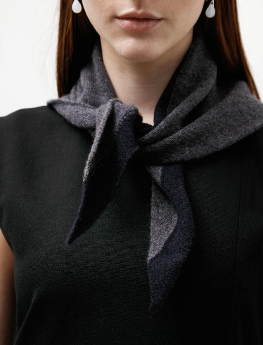 MHL Tipped Scout Scarf Grey/Ink - Image 4