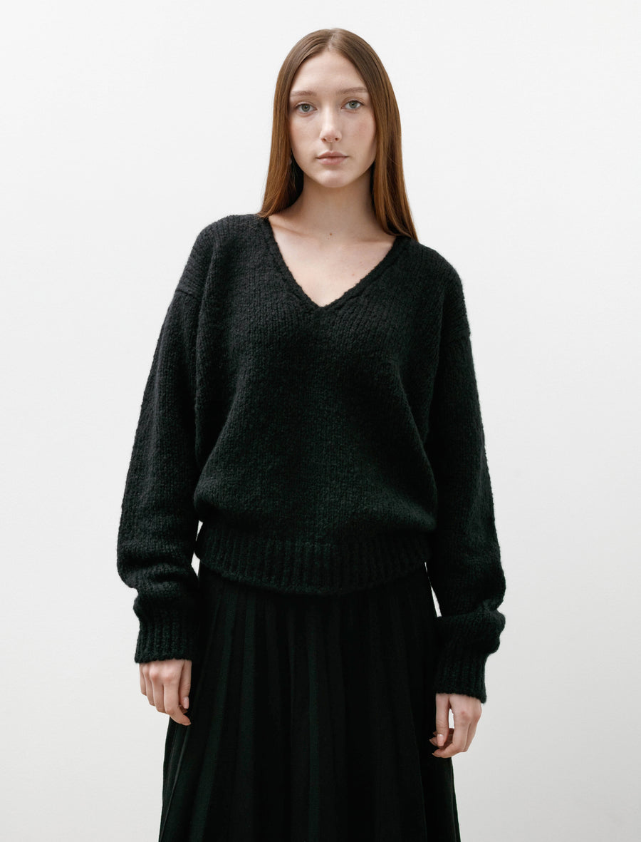 Cashmere Silk Low Gauge Knit Black - Image 1