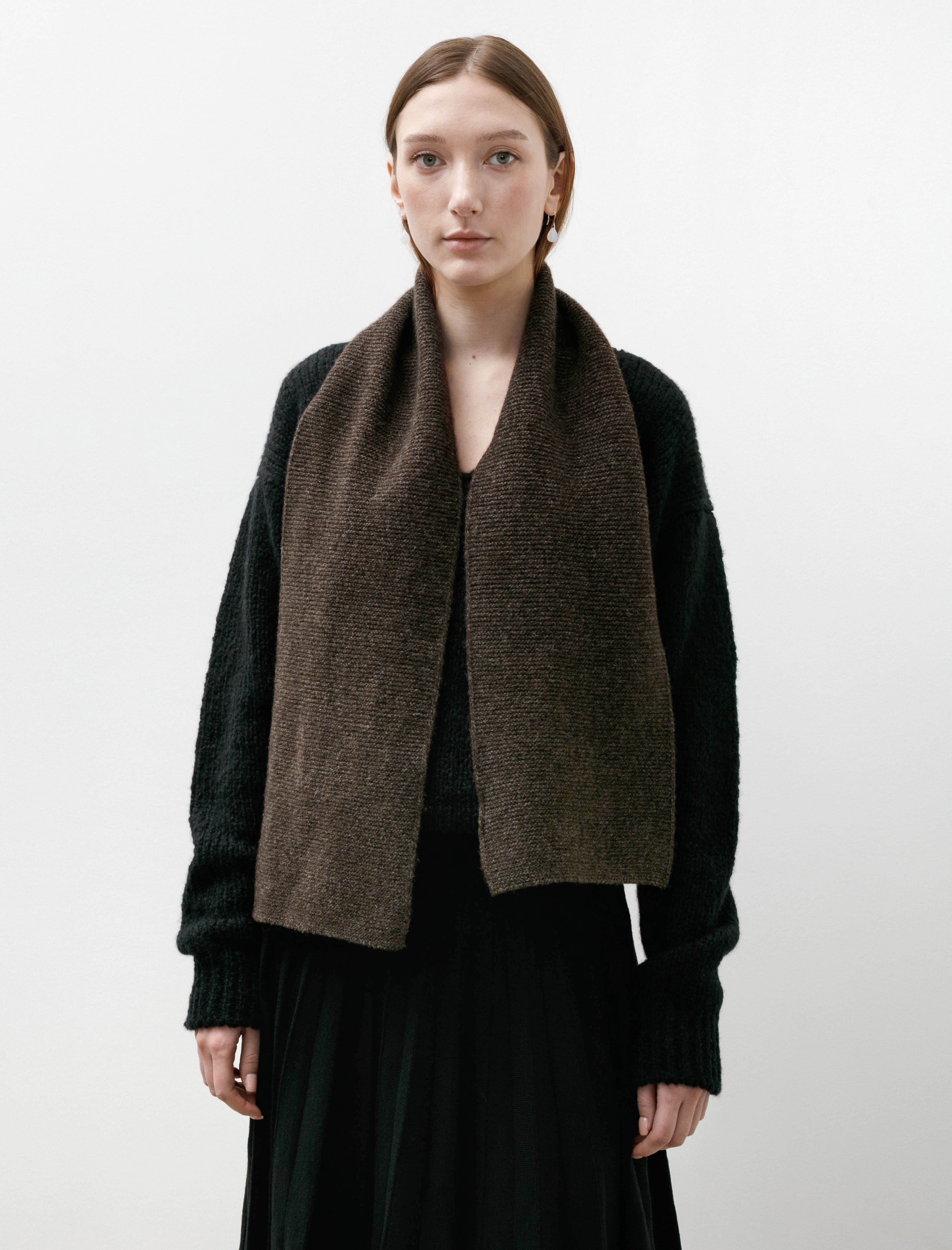 Margaret Howell Small Scarf Coffee Twist