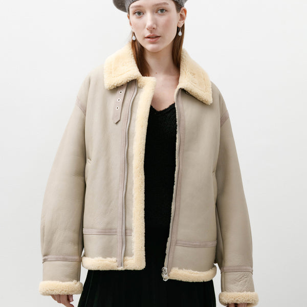 Graphpaper Sheep Mouton B-3 Flight Jacket Grege – Neighbour