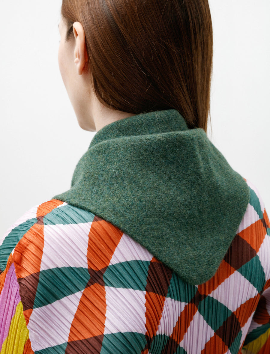 MHL Tipped Scout Scarf Green/Charcoal - Image 3