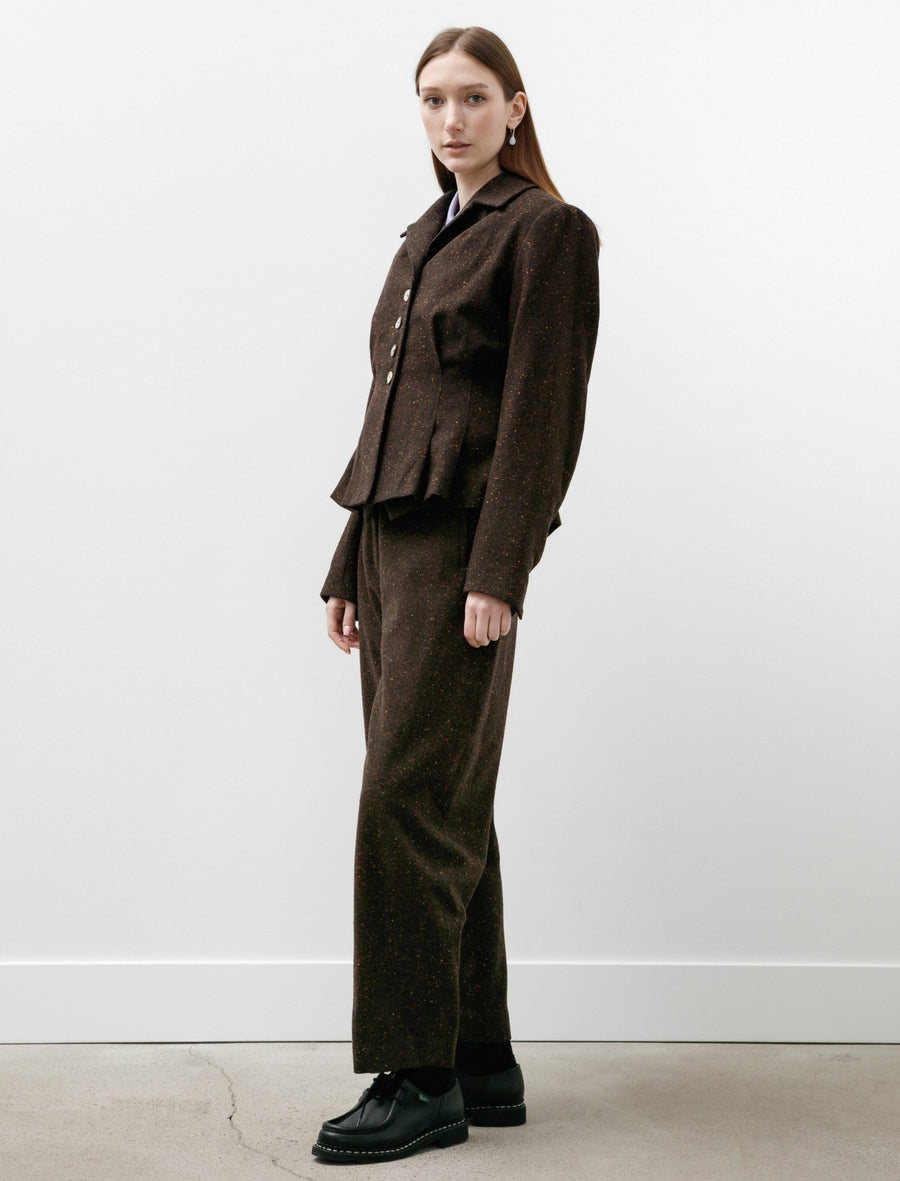 Colour Nep Shirt Jacket Brown - Image 7