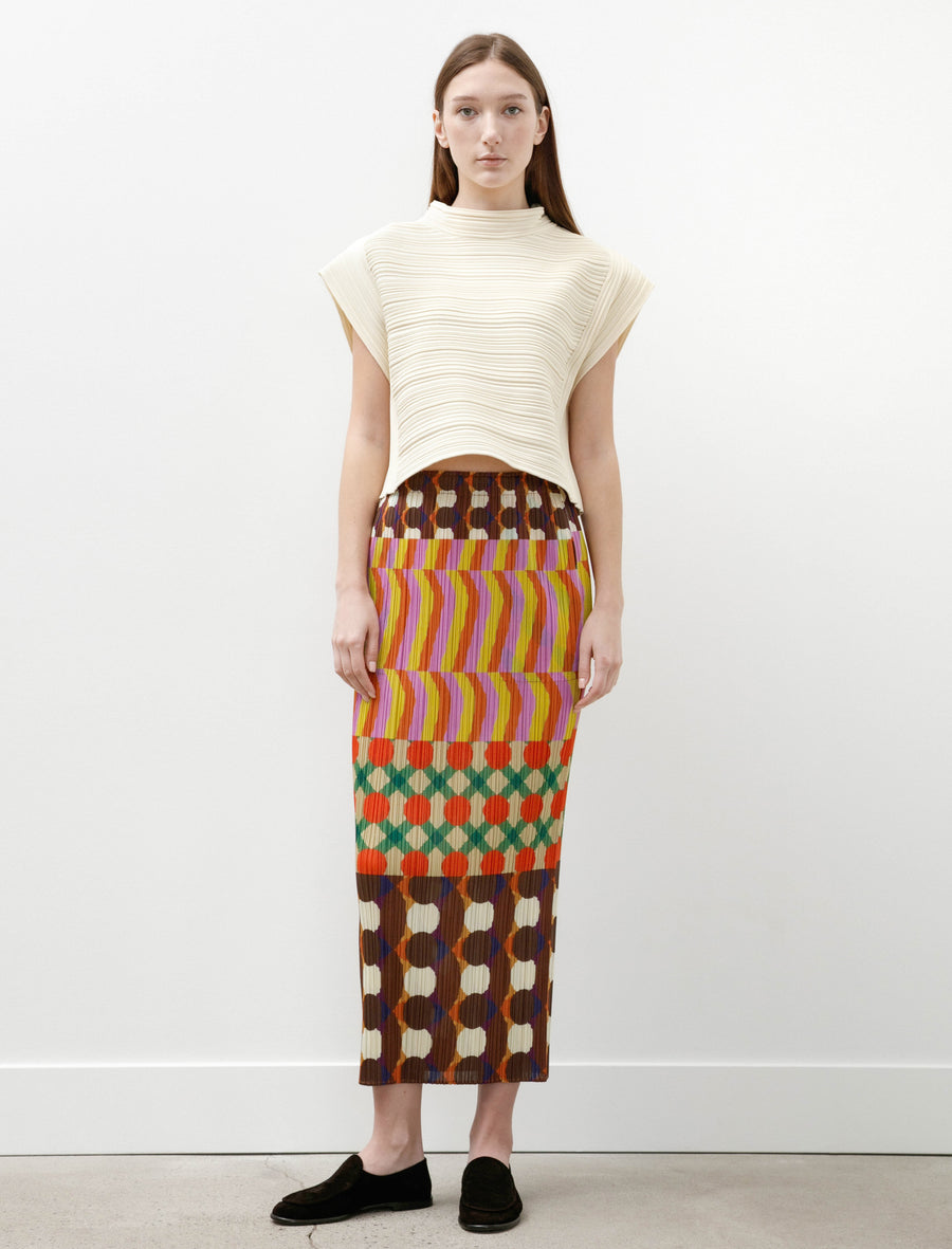 Harmony Printed Skirt Pink Multi - Image 1