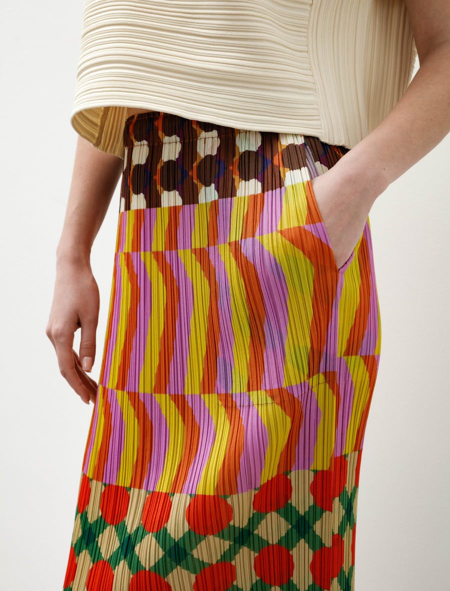 Harmony Printed Skirt Pink Multi - Image 7