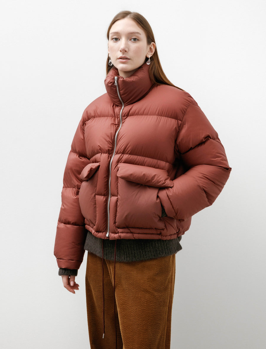 Super Light Nylon Ripstop Down Blouson Burgundy - Image 2