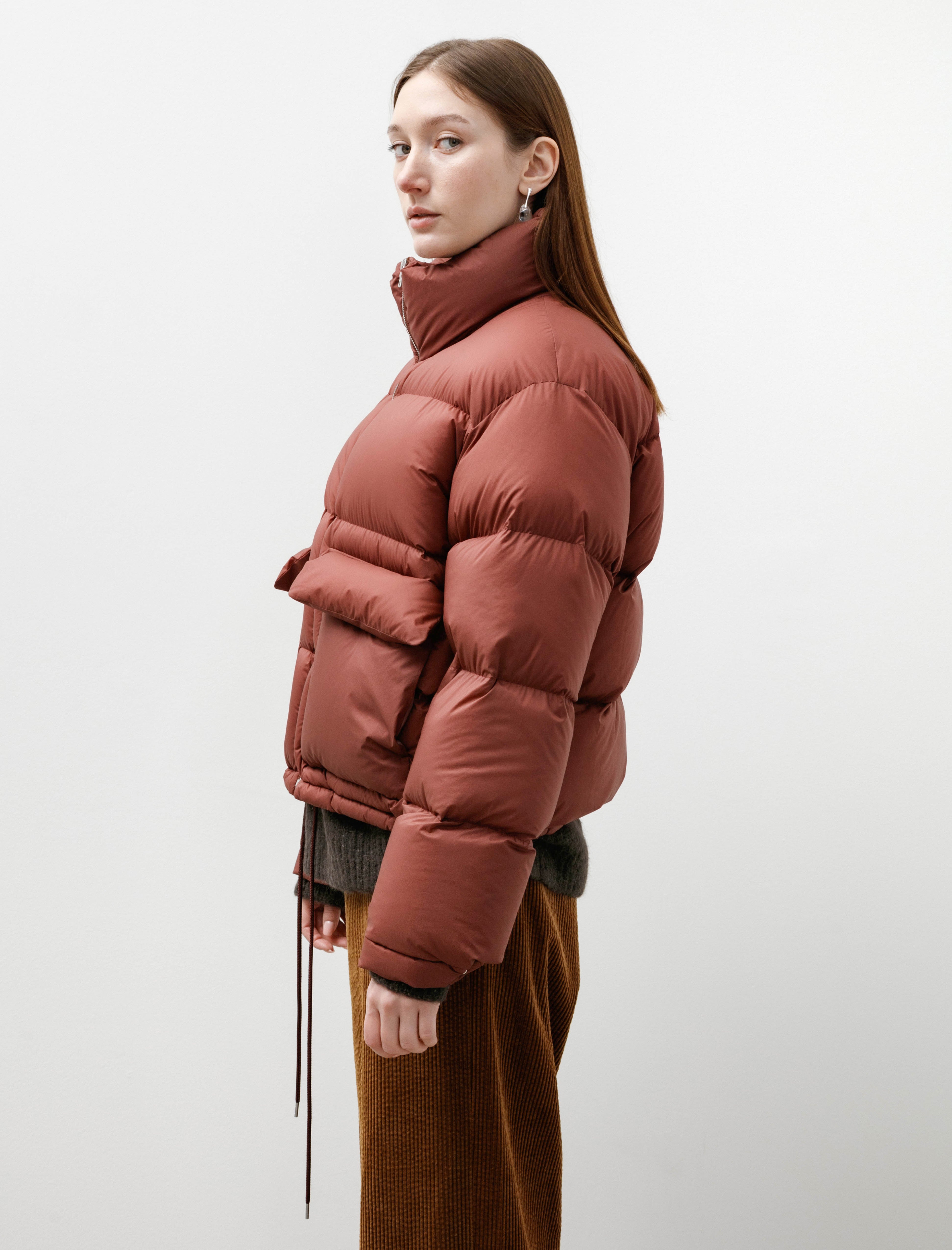 Auralee Super Light Nylon Ripstop Down Blouson Burgundy