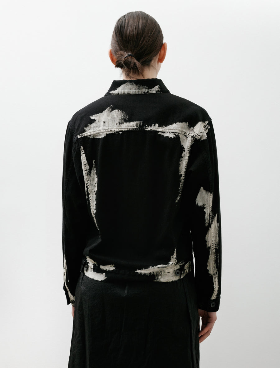 Printed Panel Denim Jacket - Image 5