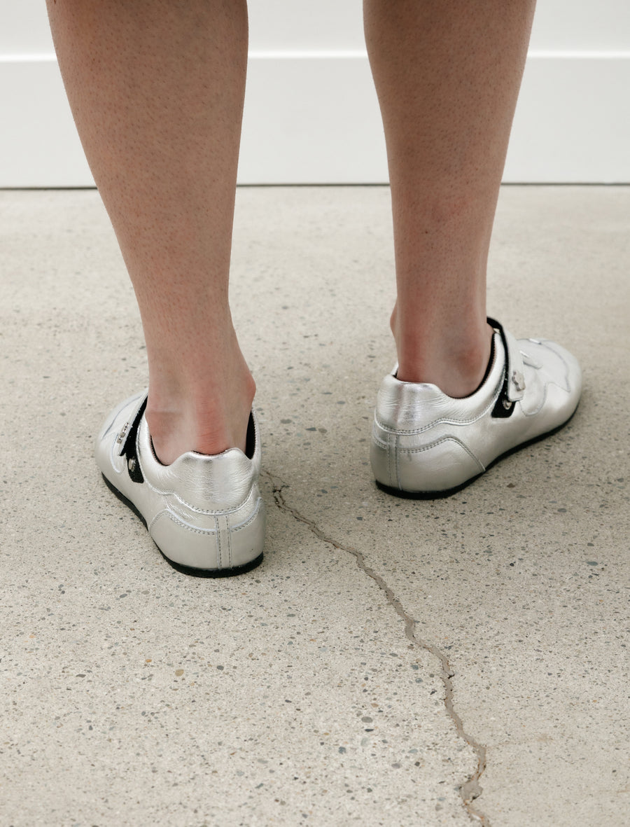 Cosmo Sneaker Silver Leather - Image 3