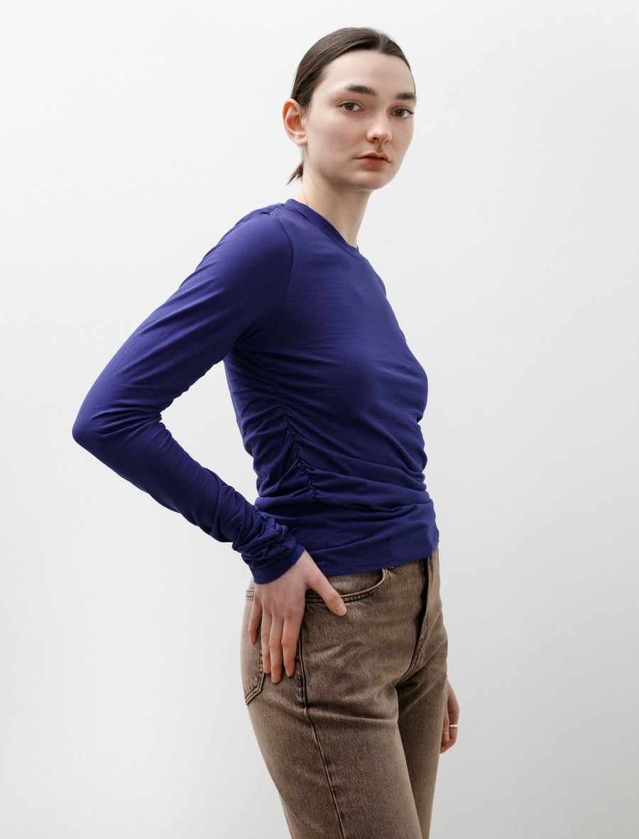 Strain Slim Longsleeve Deep Blue High Twist Jersey - Image 4