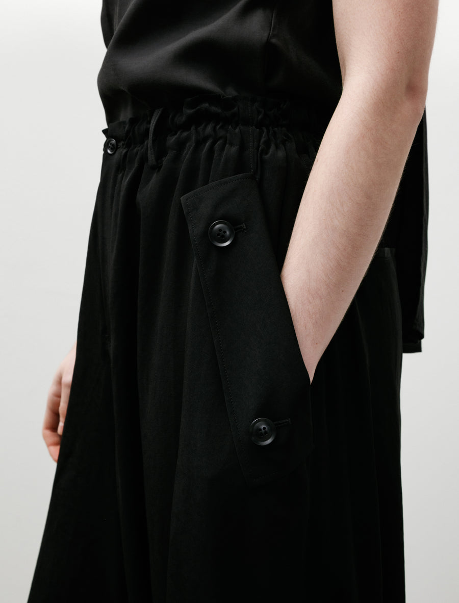 Y's by Yohji Yamamoto Flap Pocket Elastic Pants Black – Neighbour