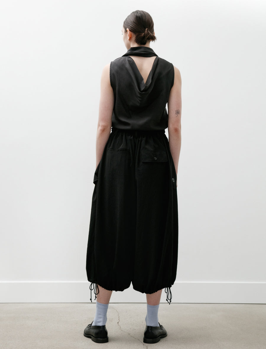 Flap Pocket Elastic Pants Black - Image 5