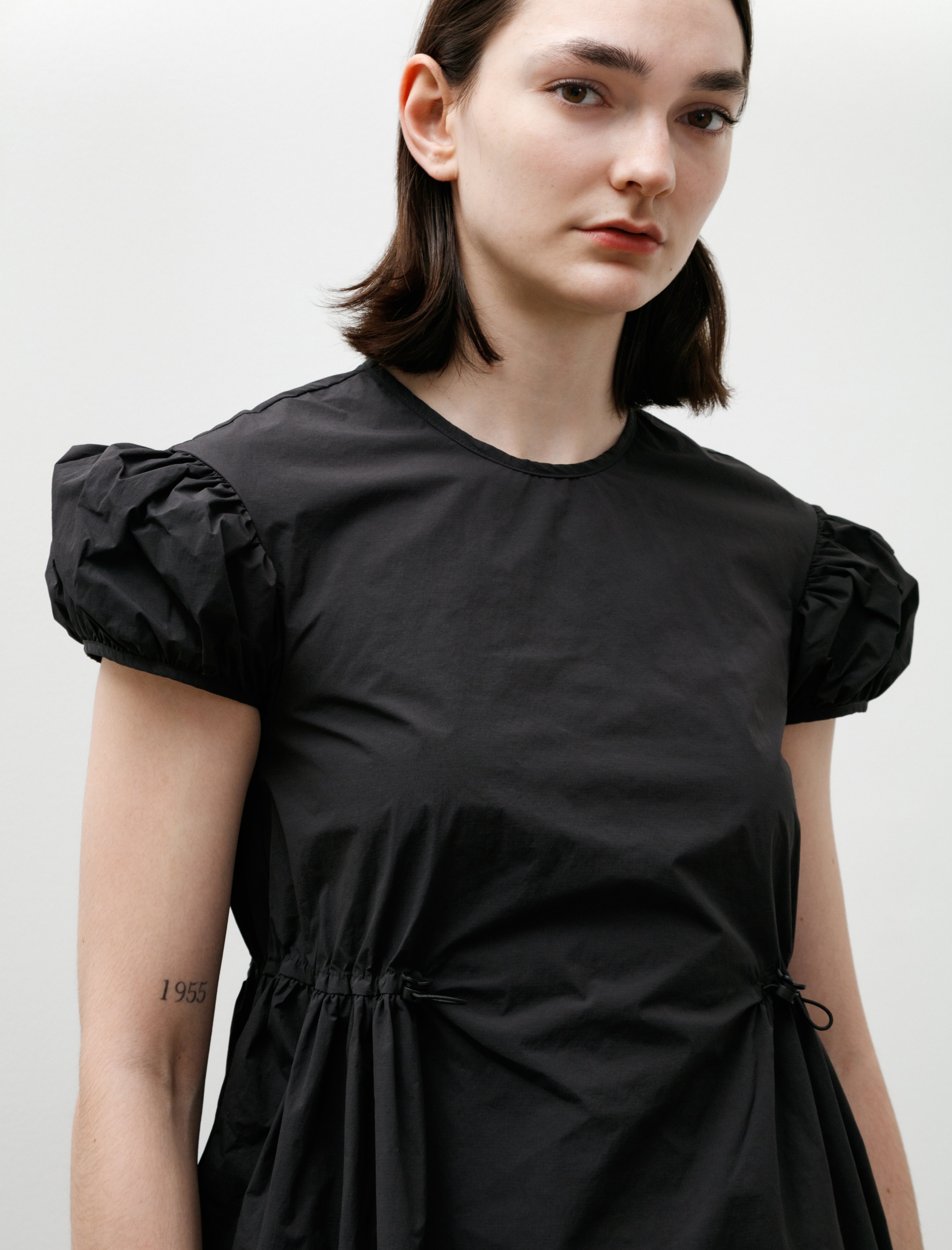 Cecilie Bahnsen Carla Dress Crisp Ripstop Black