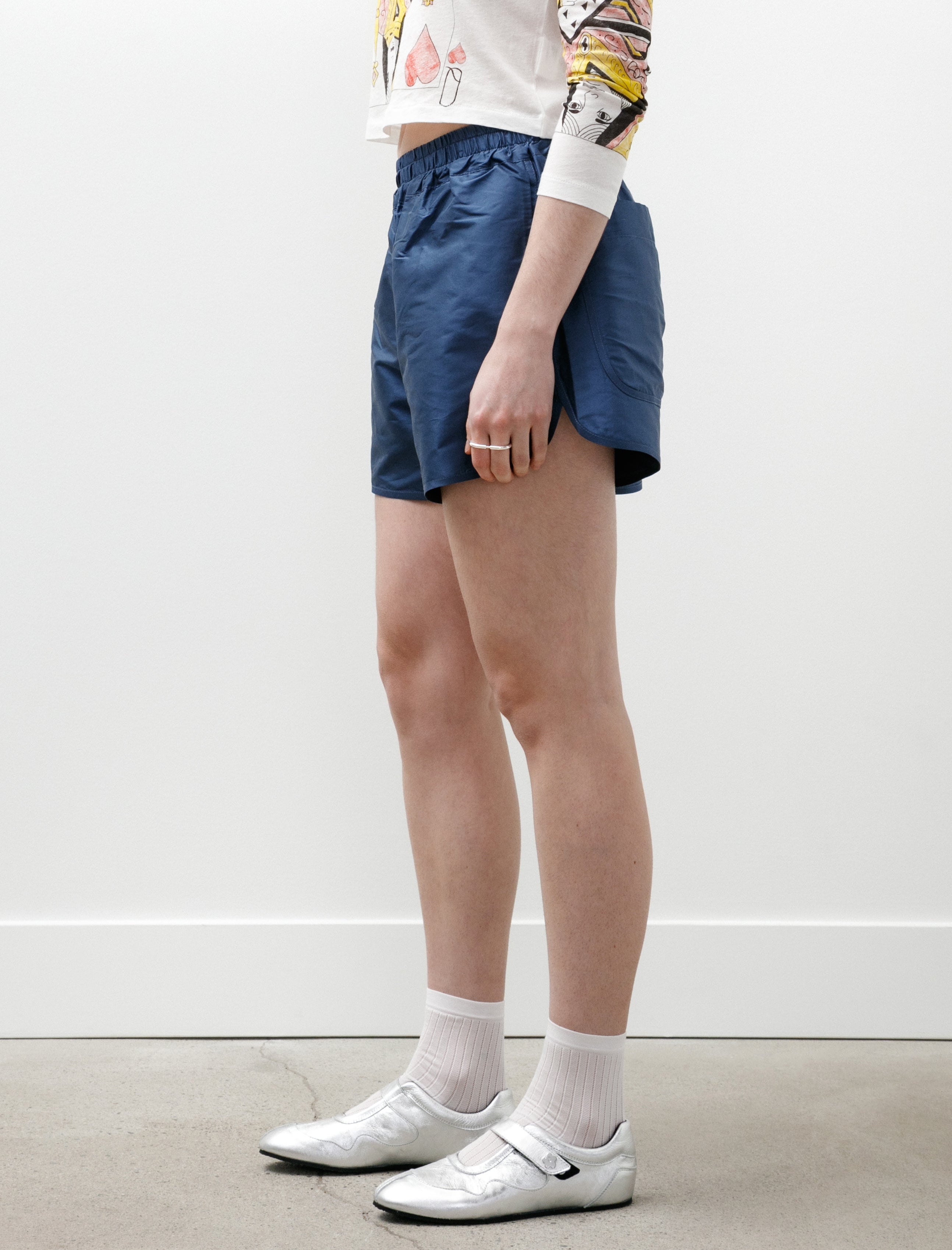 Cawley Silk Dupion Martini Shorts Insignia