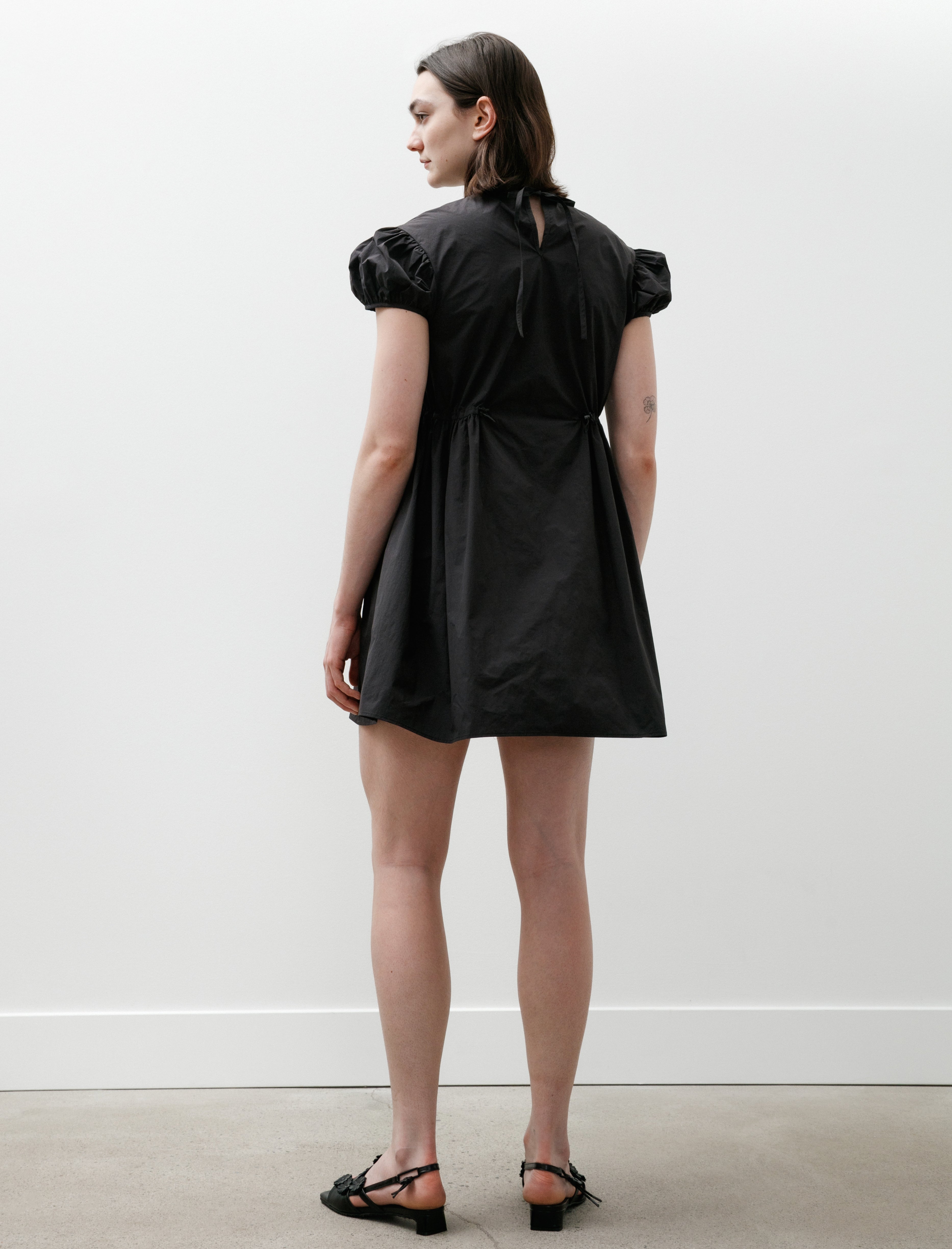 Cecilie Bahnsen Carla Dress Crisp Ripstop Black