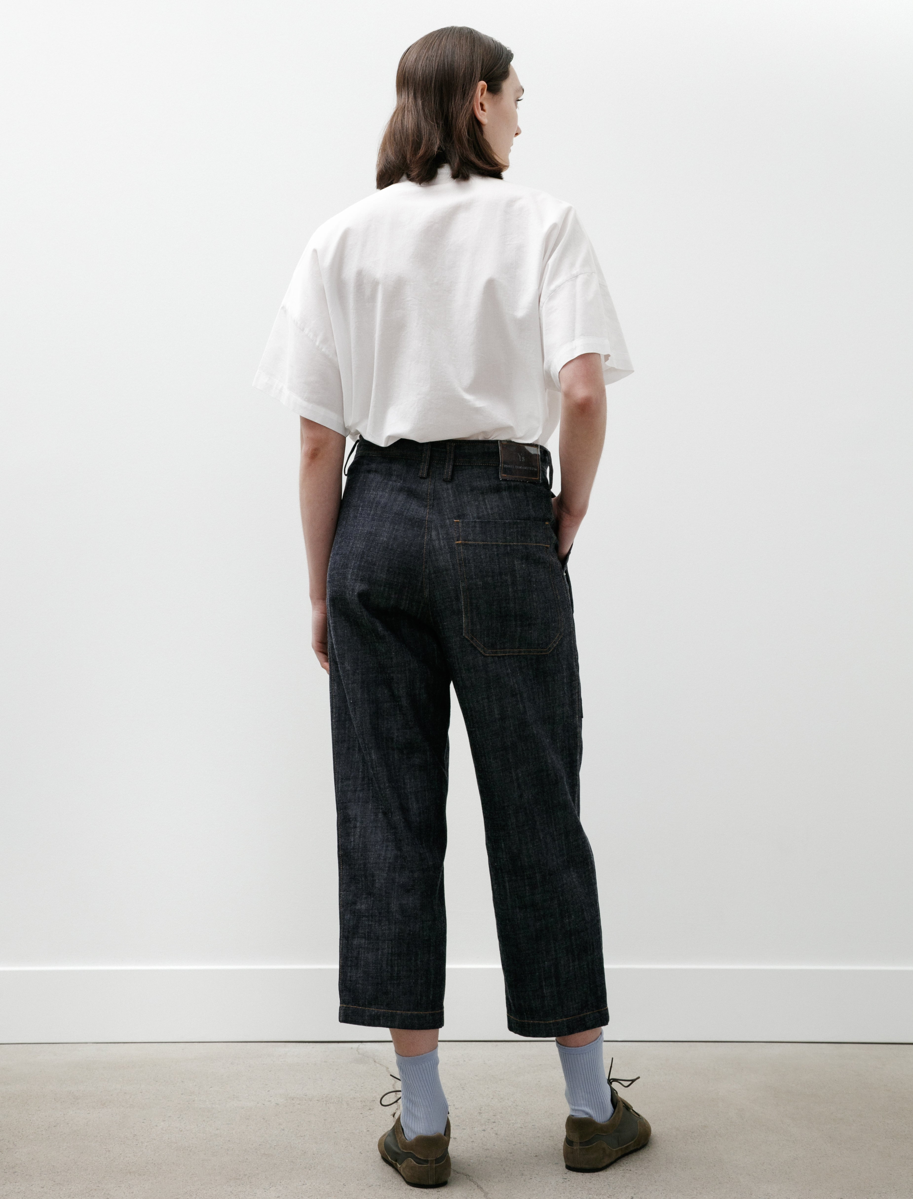 Y's by Yohji Yamamoto Asymmetrical Pocket Denim Pants Indigo