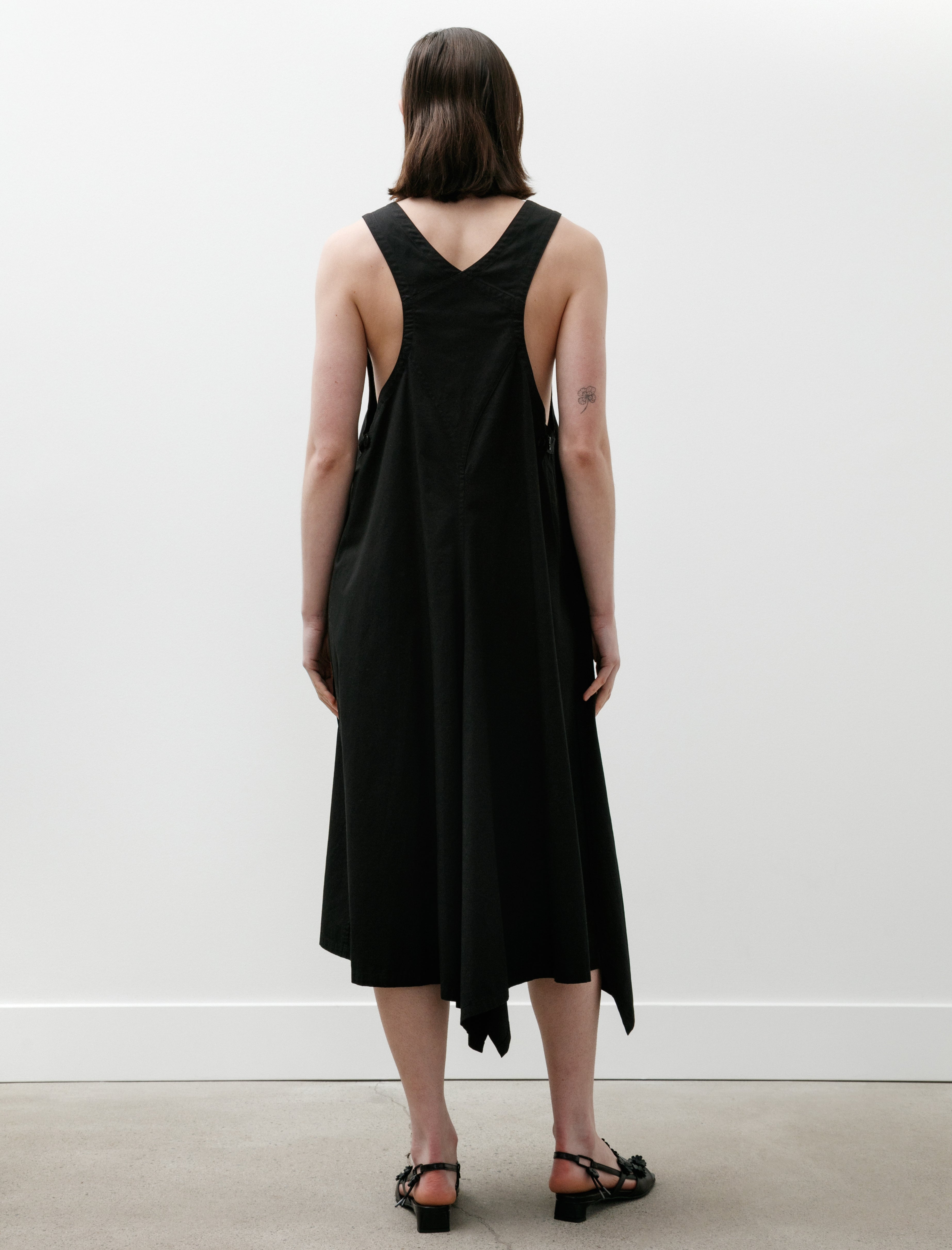 Y's by Yohji Yamamoto Racer Back Dress Black