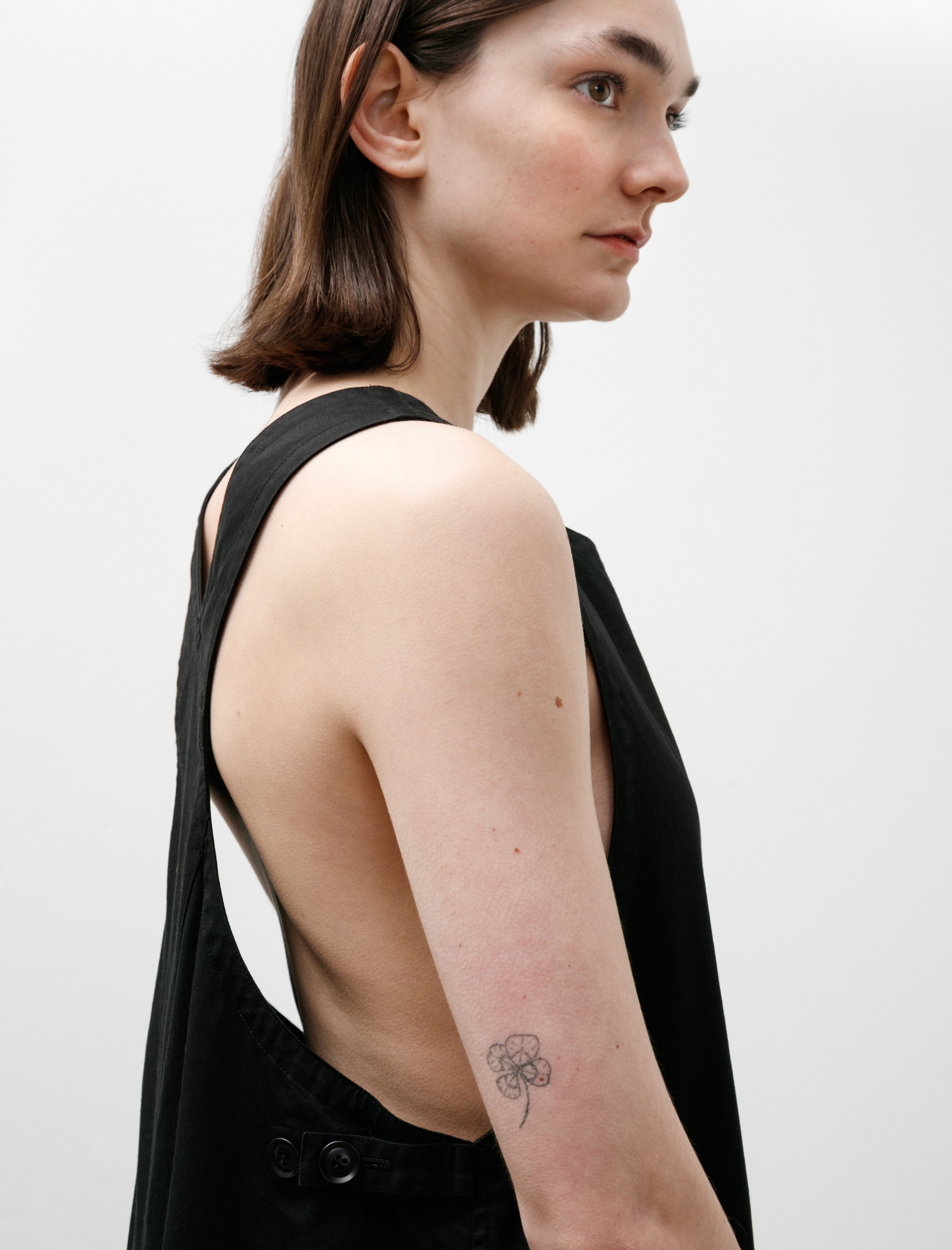 Y's by Yohji Yamamoto Racer Back Dress Black