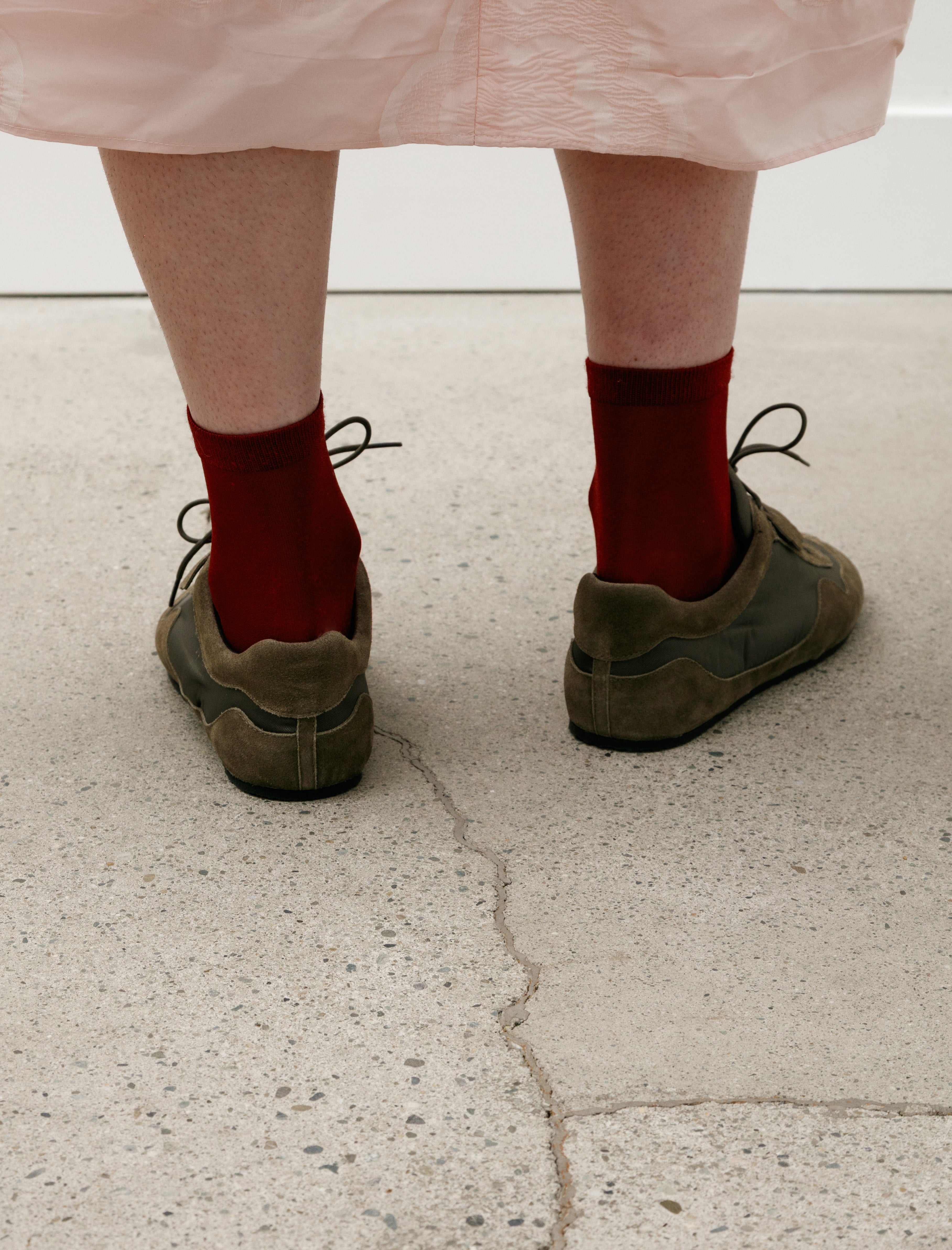 Cecilie Bahnsen Blaise Sneaker Suede/Nylon Olive