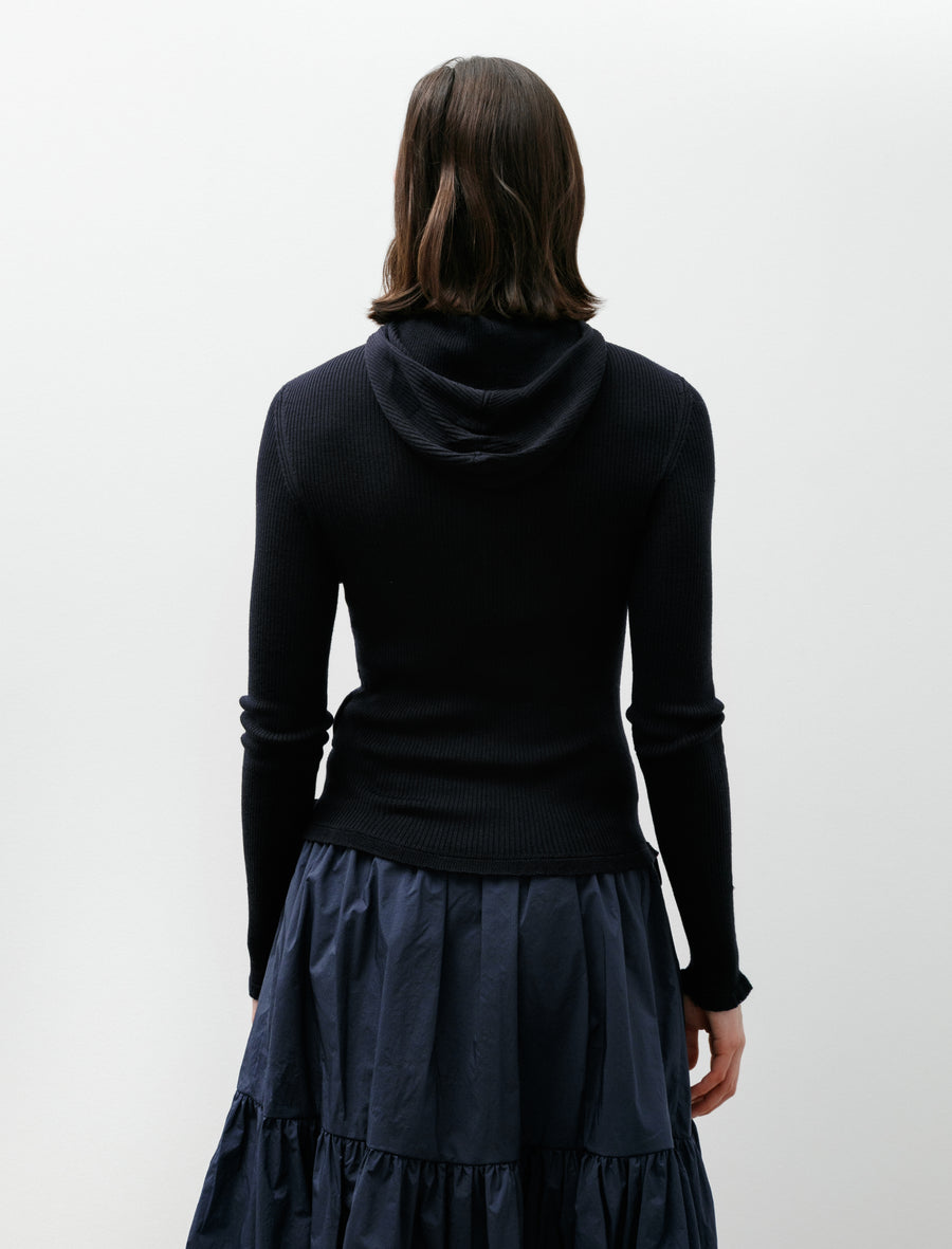 Belma Hoodie Summer Merino Navy - Image 4