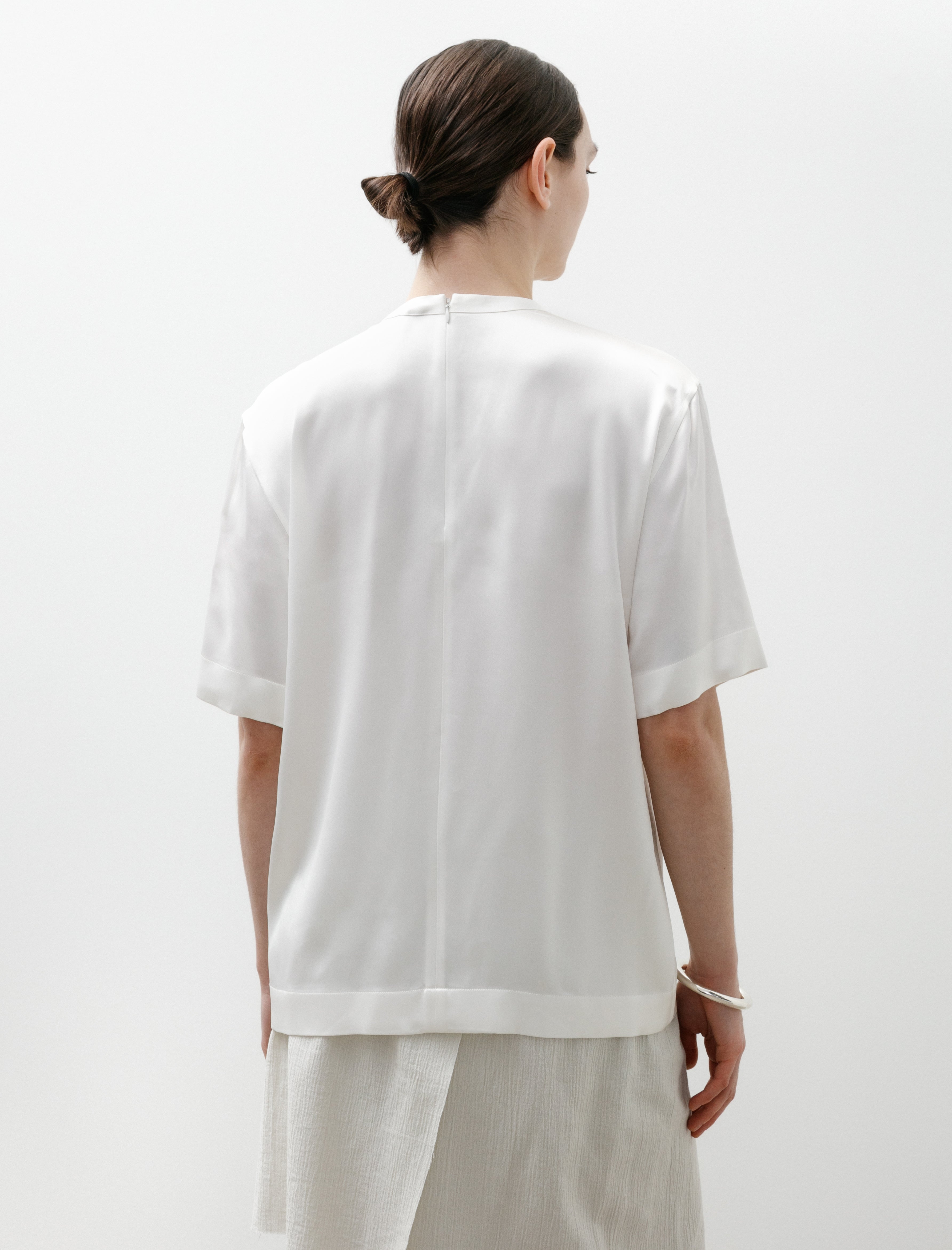 Totême Satin Tee White