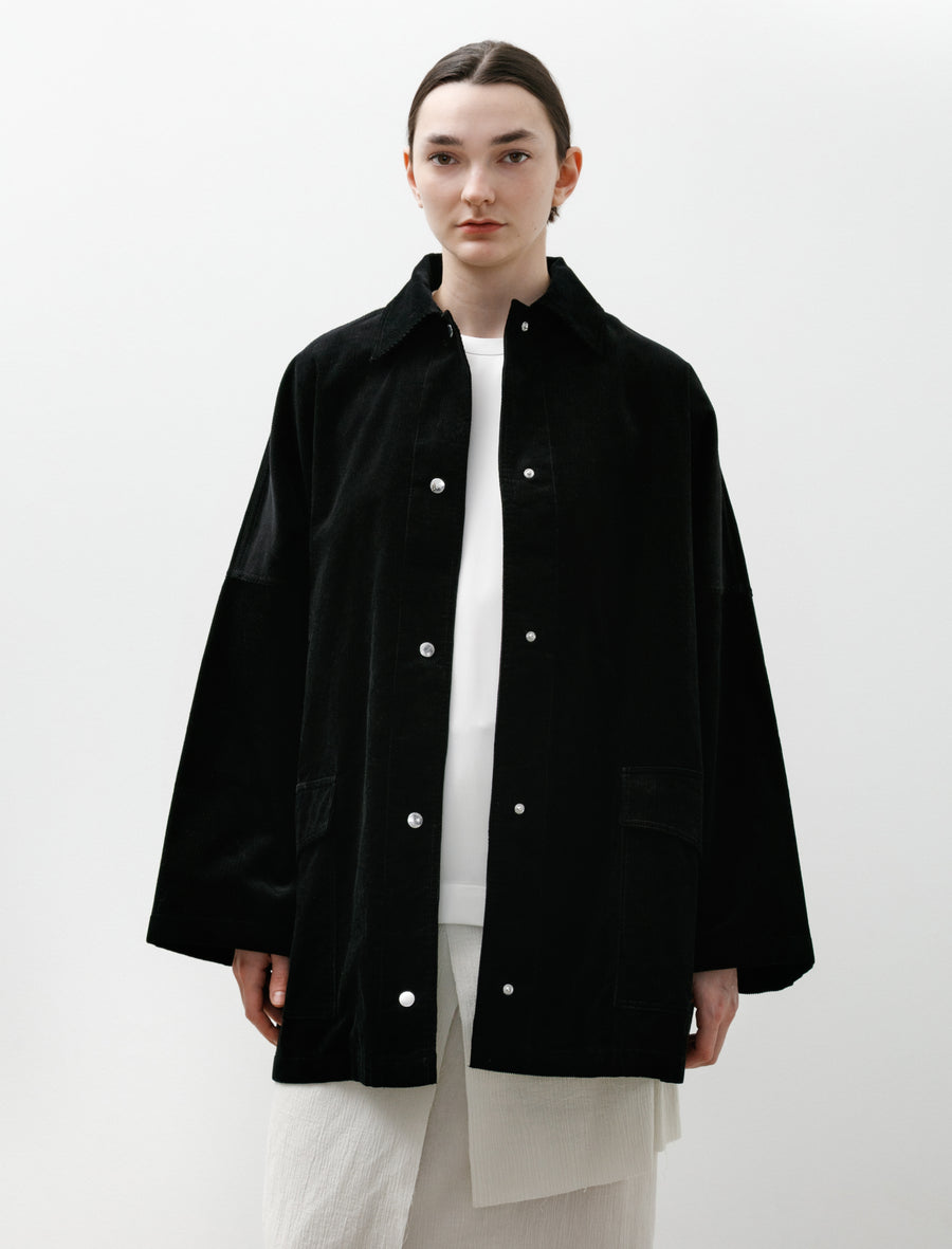 Cord Overshirt Black - Image 1