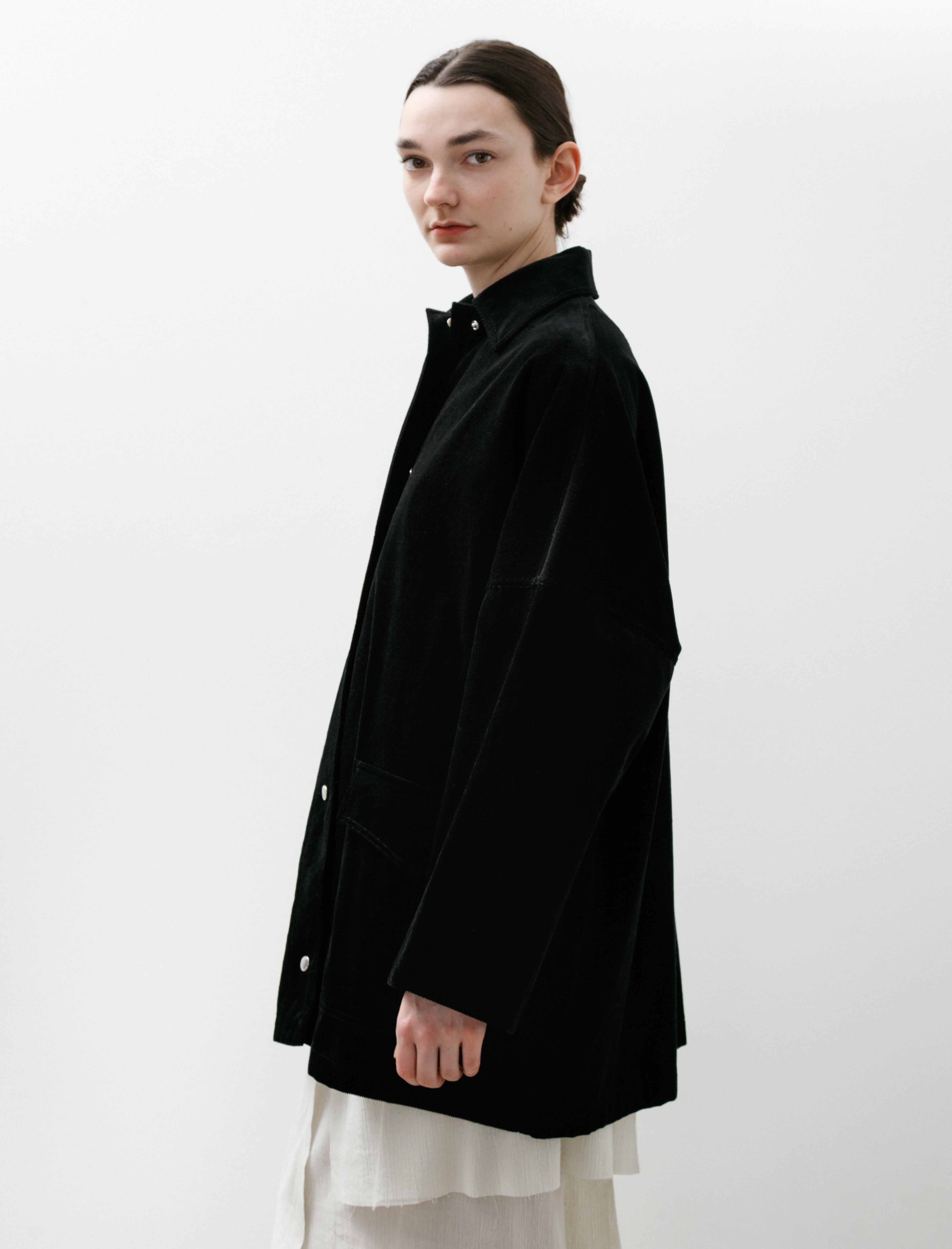 Totême Cord Overshirt Black