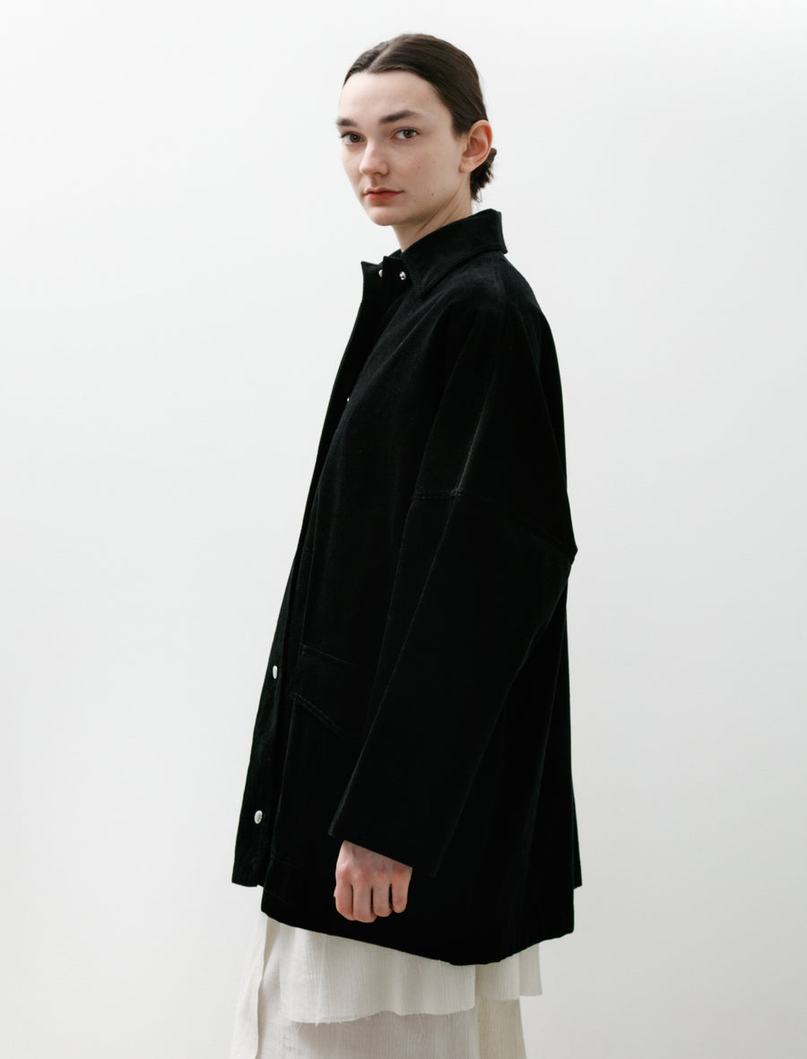 Cord Overshirt Black - Image 4
