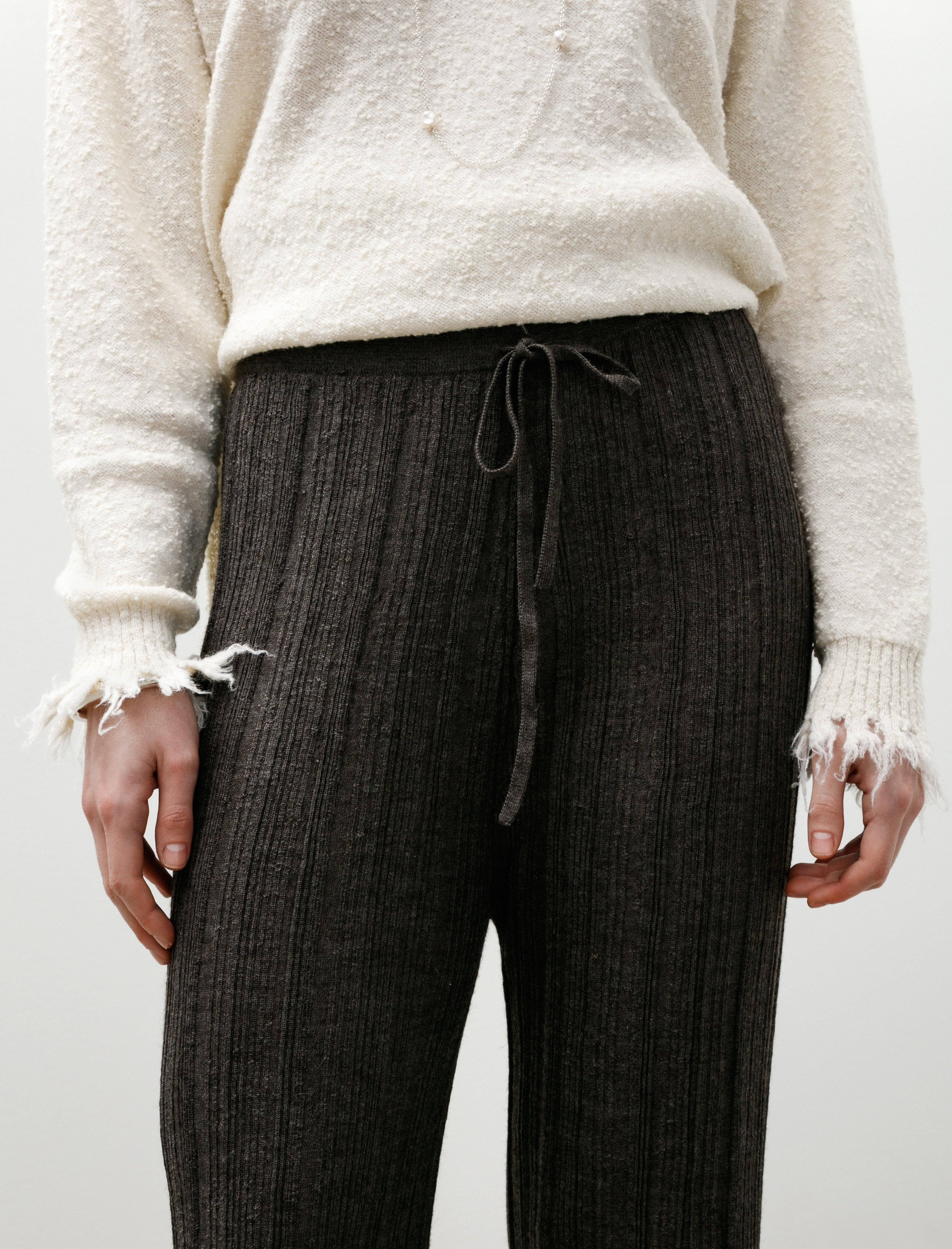 Lauren Manoogian Plisse Pants Blackened
