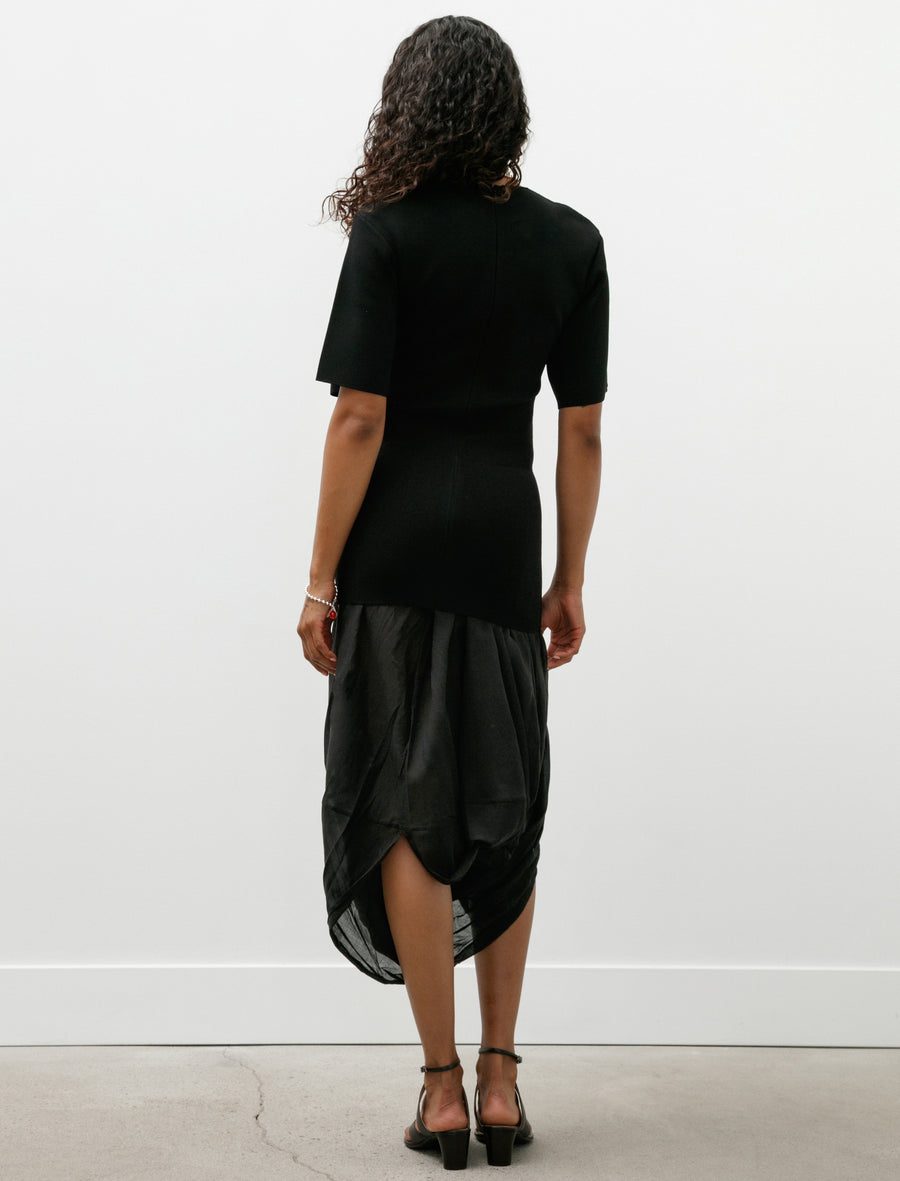 Cocoon Tee Dress Black - Image 3