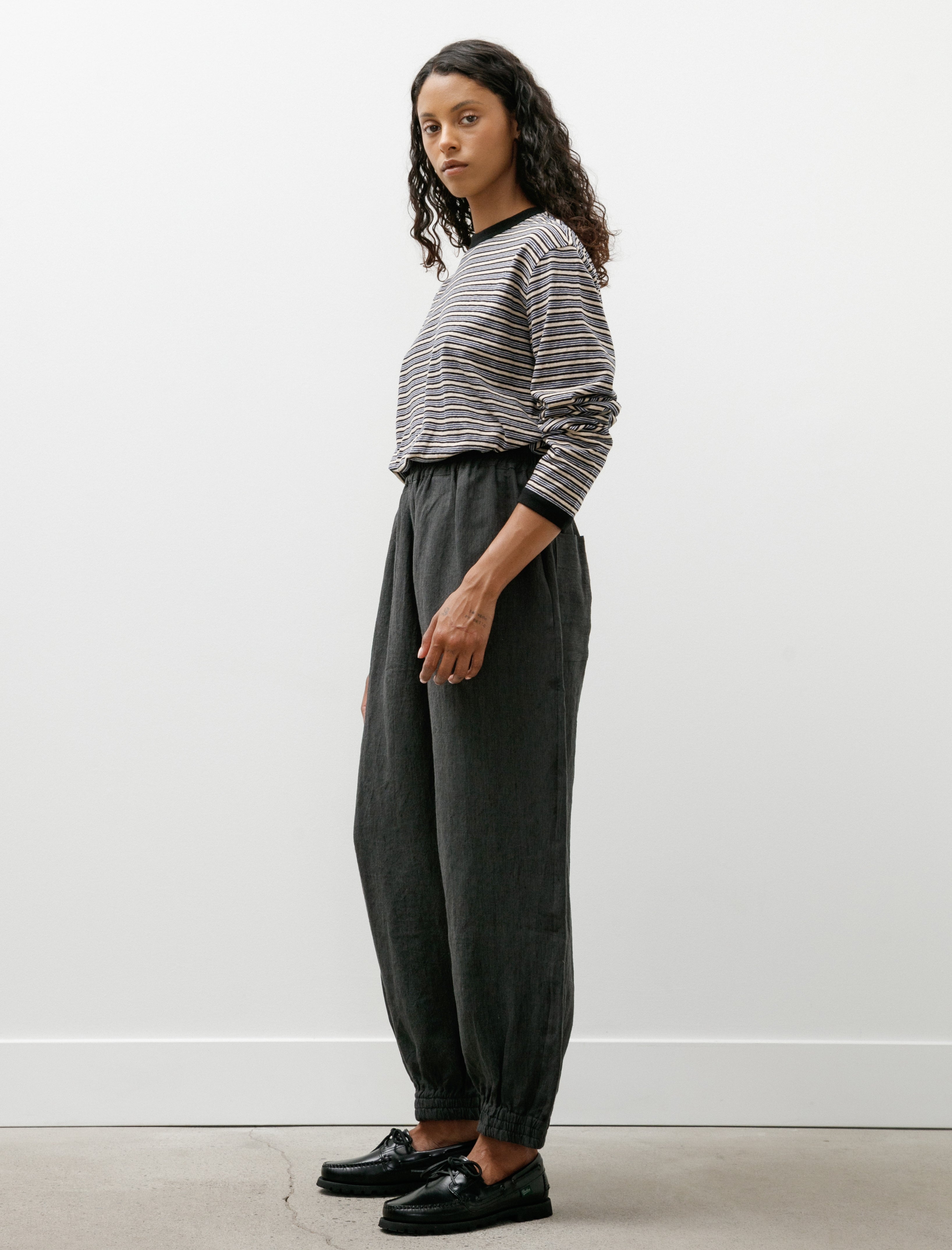 Cawley Irish Linen Iris Trousers Steel