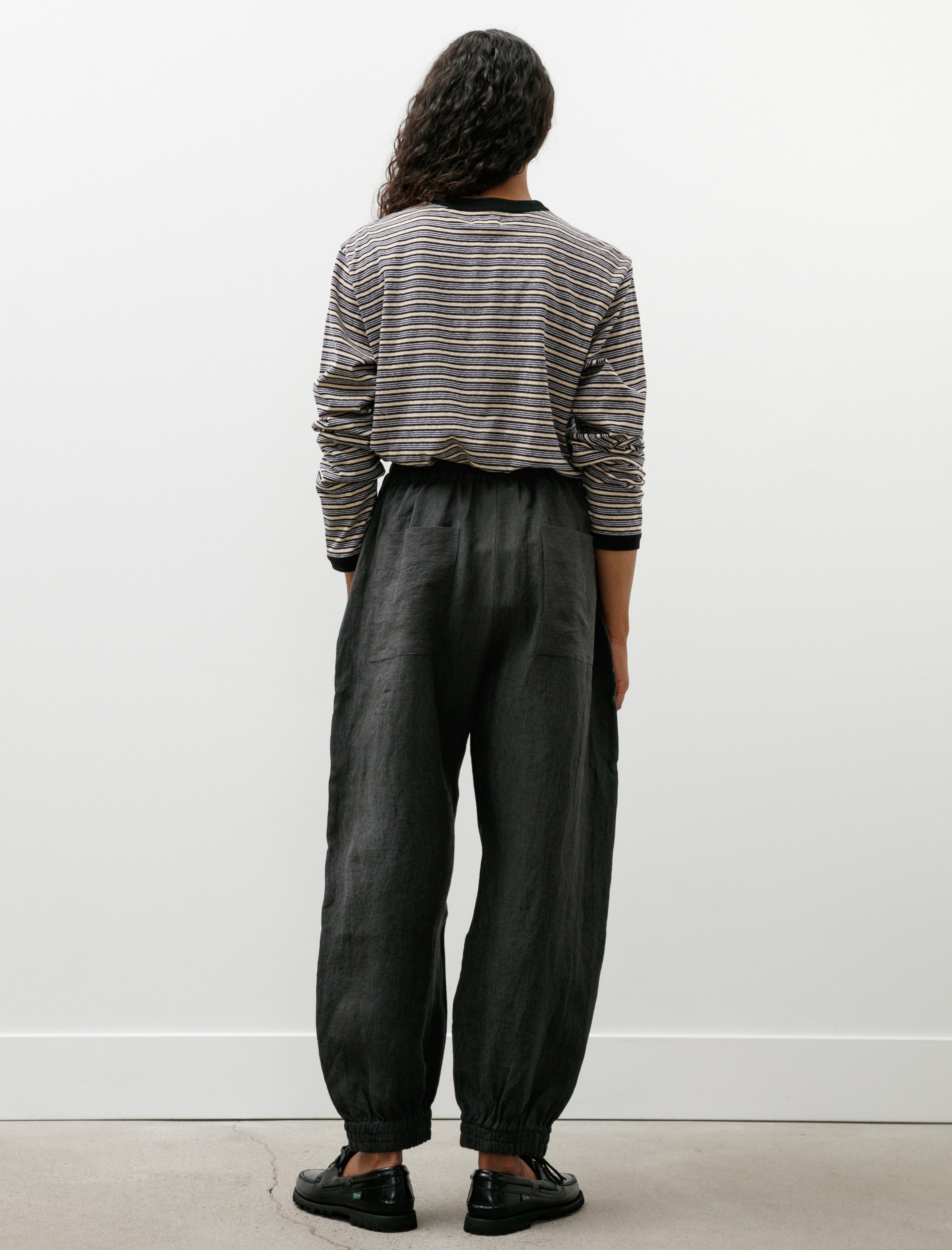 Cawley Irish Linen Iris Trousers Steel