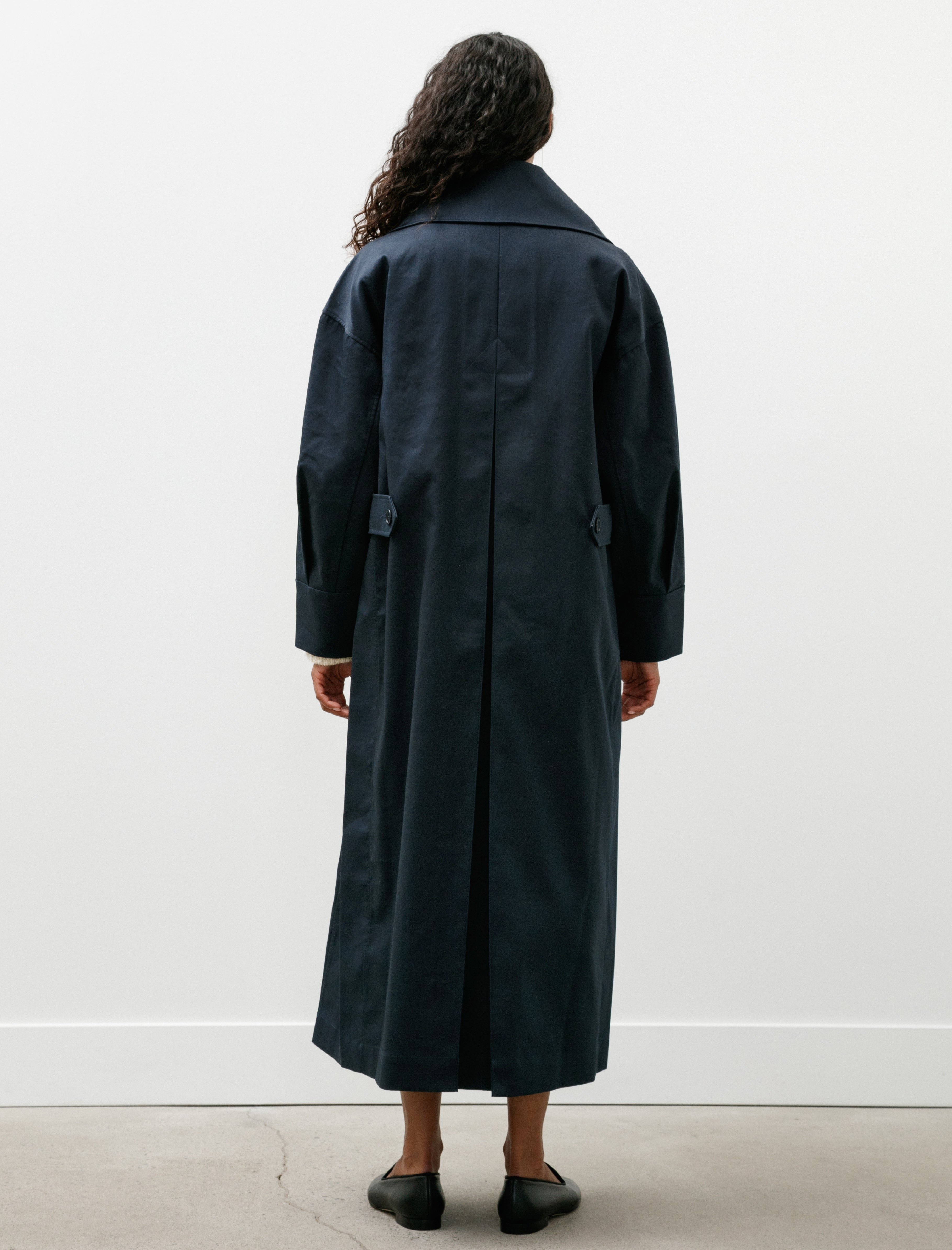 Cawley British Cotton Gabardine Agnes Mac Navy