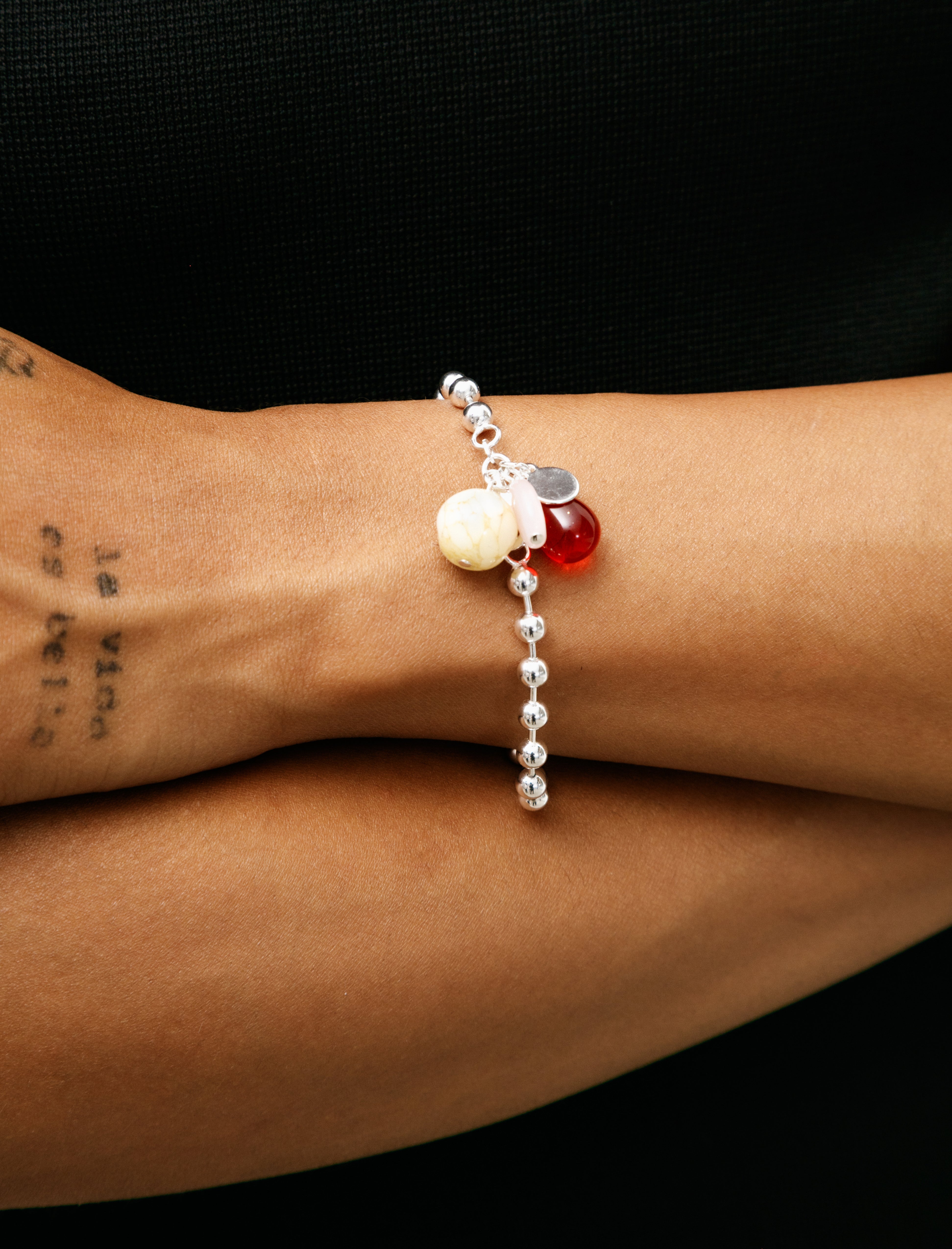 Sisi Joia Clapio Bracelet Yellow/Red/Pale Pink